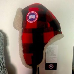 Canada Goose Merino Wool Sherling Pilot Hat - Buffalo Plaid
